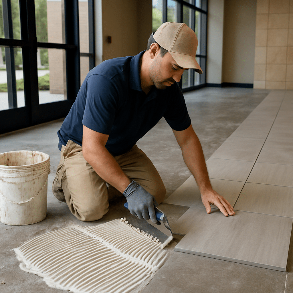 How is flooring installation done step by step?