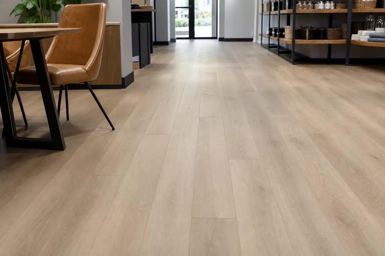 Luxury Vinyl Plank Installer for Homes Rentals Offices and Retail Spaces LVP flooring installed in a clean Austin TX home office rental or retail space
