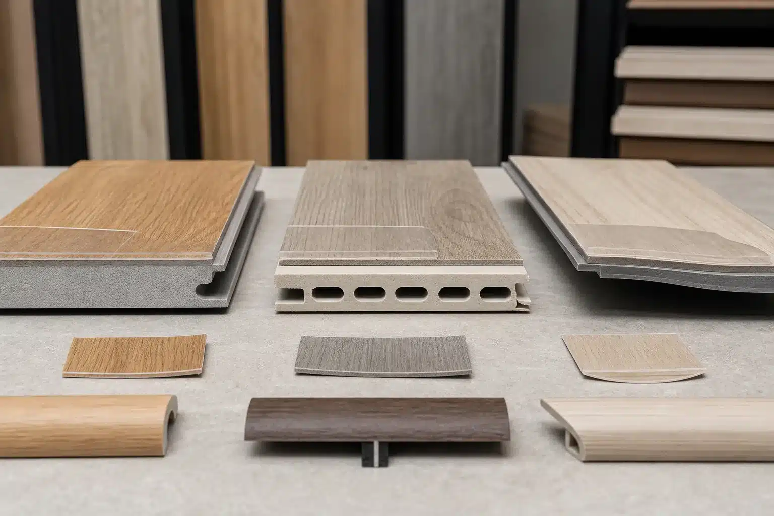 SPC vs WPC vs Flexible LVP for Austin TX Projects SPC WPC and flexible LVP product samples reviewed for Austin TX flooring installation